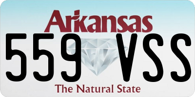 AR license plate 559VSS