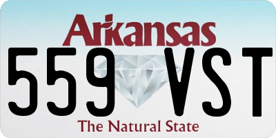 AR license plate 559VST