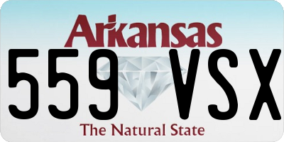 AR license plate 559VSX