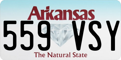 AR license plate 559VSY