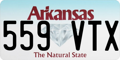 AR license plate 559VTX