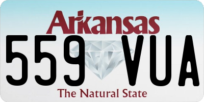 AR license plate 559VUA