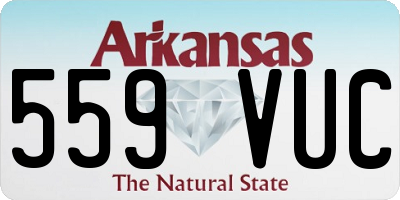 AR license plate 559VUC