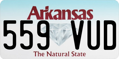 AR license plate 559VUD