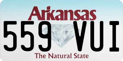 AR license plate 559VUI