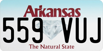 AR license plate 559VUJ