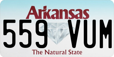 AR license plate 559VUM