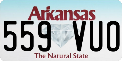 AR license plate 559VUO