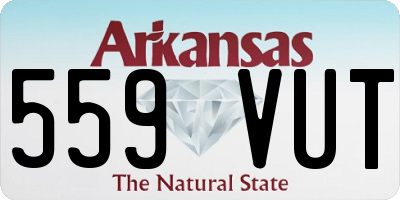 AR license plate 559VUT