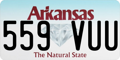 AR license plate 559VUU