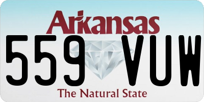 AR license plate 559VUW