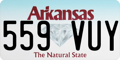 AR license plate 559VUY