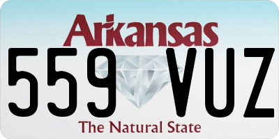 AR license plate 559VUZ