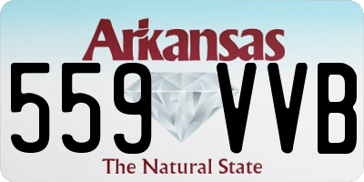 AR license plate 559VVB