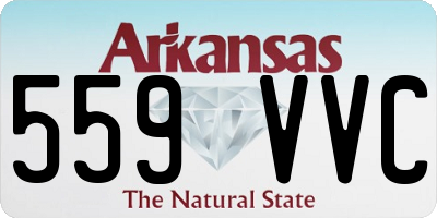 AR license plate 559VVC