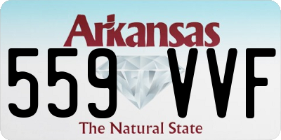 AR license plate 559VVF