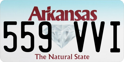 AR license plate 559VVI