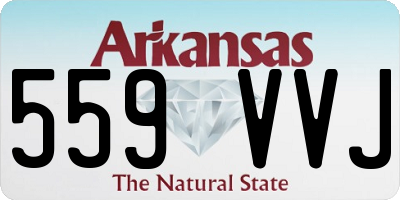 AR license plate 559VVJ