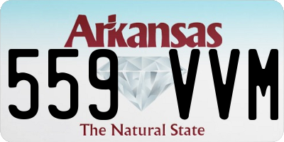 AR license plate 559VVM