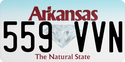 AR license plate 559VVN