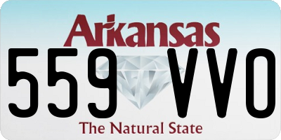 AR license plate 559VVO
