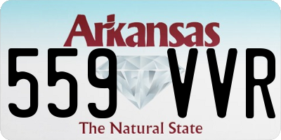 AR license plate 559VVR