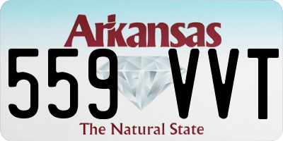 AR license plate 559VVT