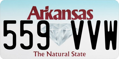 AR license plate 559VVW