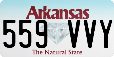 AR license plate 559VVY