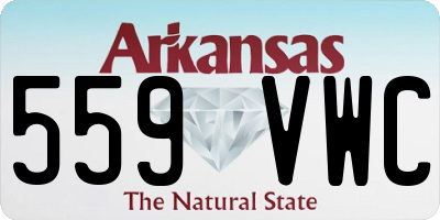AR license plate 559VWC