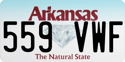 AR license plate 559VWF