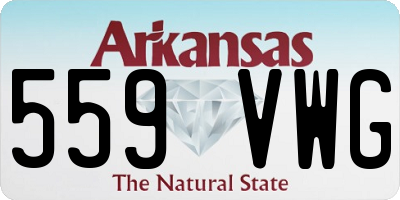 AR license plate 559VWG