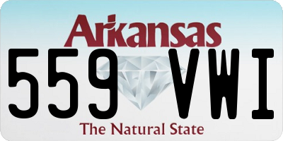 AR license plate 559VWI