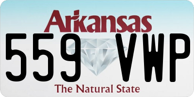 AR license plate 559VWP