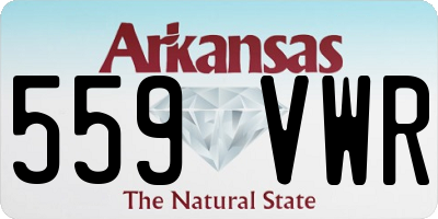 AR license plate 559VWR