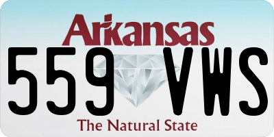 AR license plate 559VWS
