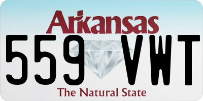 AR license plate 559VWT