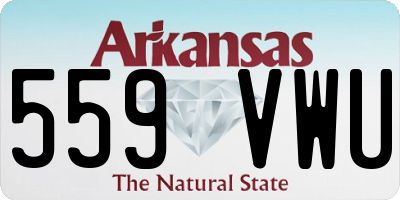 AR license plate 559VWU