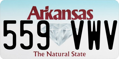 AR license plate 559VWV