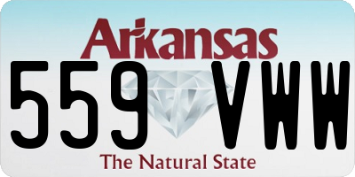 AR license plate 559VWW
