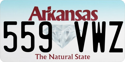 AR license plate 559VWZ