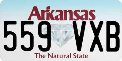 AR license plate 559VXB