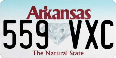 AR license plate 559VXC