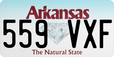 AR license plate 559VXF