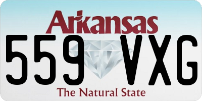 AR license plate 559VXG