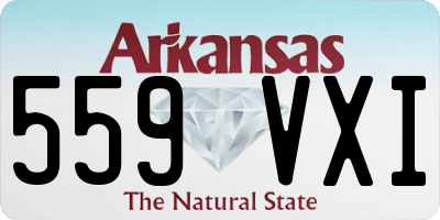 AR license plate 559VXI