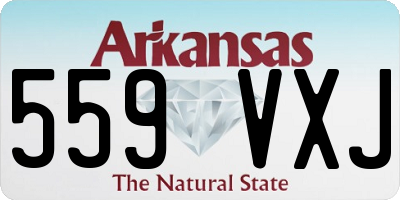 AR license plate 559VXJ
