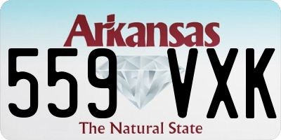 AR license plate 559VXK