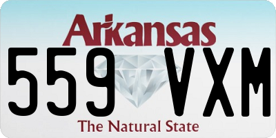 AR license plate 559VXM