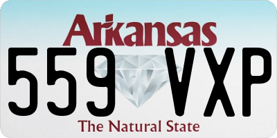 AR license plate 559VXP
